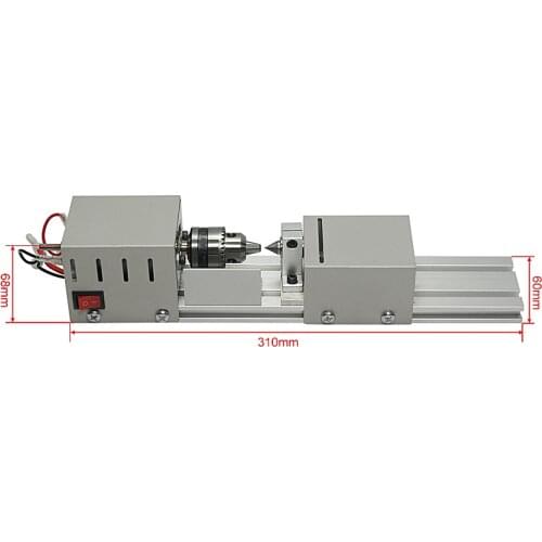 Small micro beads polishing lathe cutting car beads machine mini DIY woodworking turning-lathe