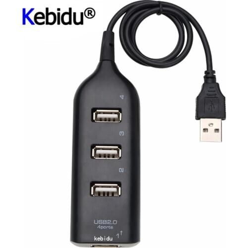 Fashion High Speed Micro Mini 4 Ports 2.0 USB splitter Adapter For PC Computer For Portable Hard Drives