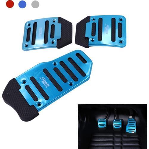 2/3pcs Nonslip manual automatic Car Pedal Pads Auto Sports Gas Fuel Petrol Clutch Brake Covers Foot Rest Plate Kits For MT AT