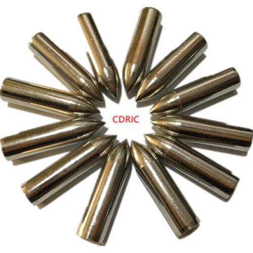 12Pcs Arrow Bullet Tip ID 8.0mm For Making Wooden & Bamboo Arrow Archery