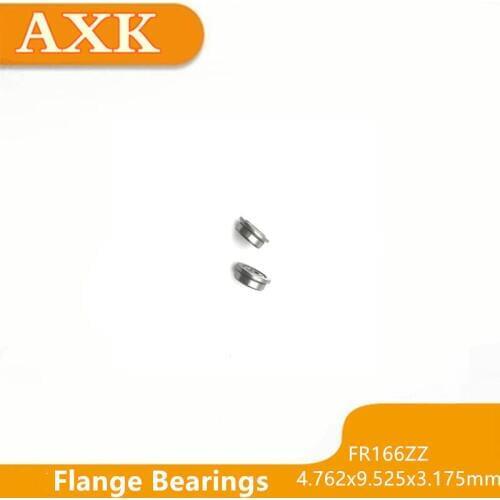 2021 Rushed 10pcs/lot Fr166zz Fr166 Zz 4.762x9.525x3.175mm High Precision Miniature Flange Bearing Deep Groove Ball Brand New