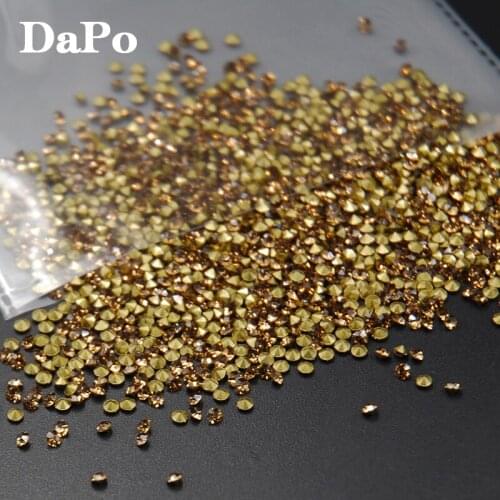 Wholesale For Jewelry Making SS4-SS30 Smoked Topaz Color Point Back Glass Rhinestones Chatons Stones Strass