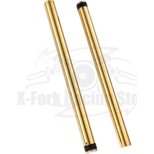 Front Fork Inner Tubes Pipes Pair For HONDA NSR250 MC18 PGM2 41x567mm Gold Color Version