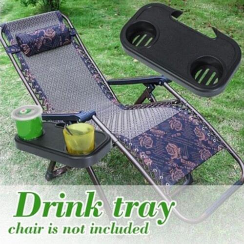 Portable Folding Chair Side Tray Casual for Drink Camping Picnic Outdoor Beach Garden TS2 put cups drinks or other things