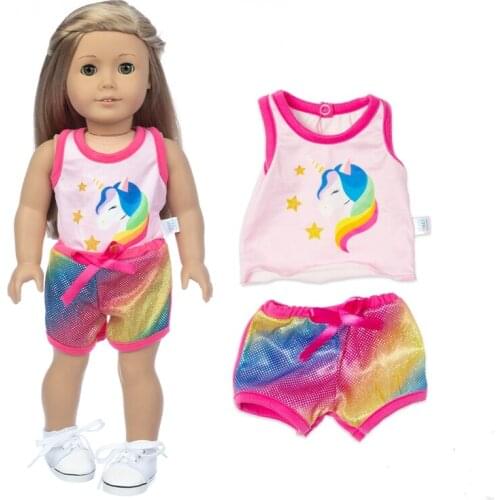 2021 New Shorts Fit for American Girl Doll Clothes 18-inch Doll , Christmas Girl Gift(only sell clothes)