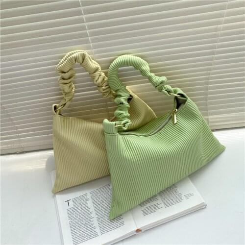 Bag women solid color handbags 2021 summer new trendy fashion single shoulder bag western style armpit bag