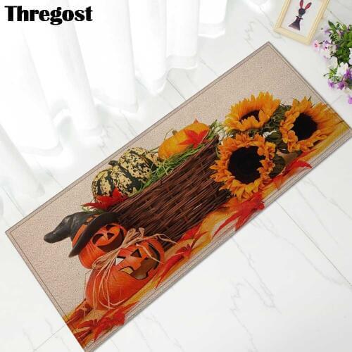 Creative Cartoon Halloween Doormat Kitchen Carpet Long Office Chair Mat Home Welcome Rug Bathroom Mats Washable Rugs for Kitchen