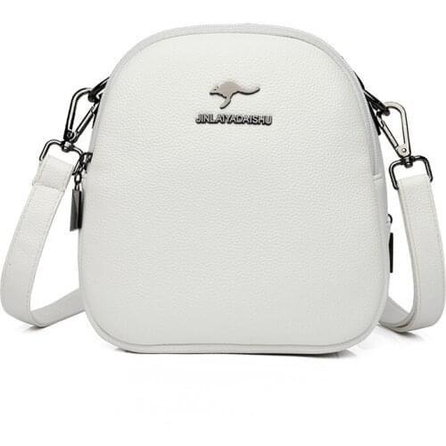 HighQuality Women Leather Handbags Crossbody Bags For Women Casual Leather Shoulder Bag Female Vintage Messenger Bag Woman Purse