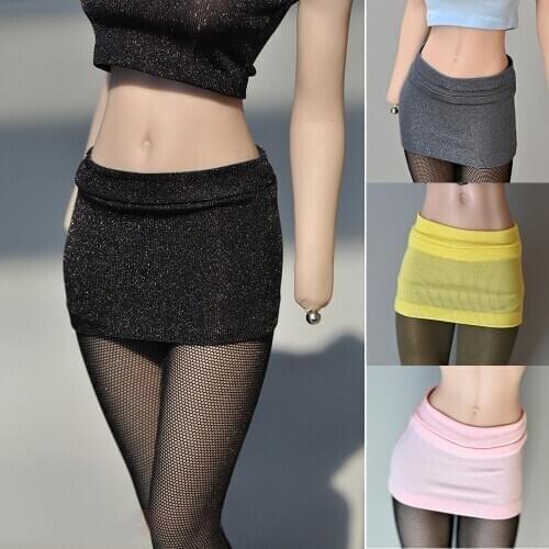 1/6 Female Stretch Tight Mini Skirt Hip Skirt Clothes Fit 12'' TBL Body Soldier Model Accessory