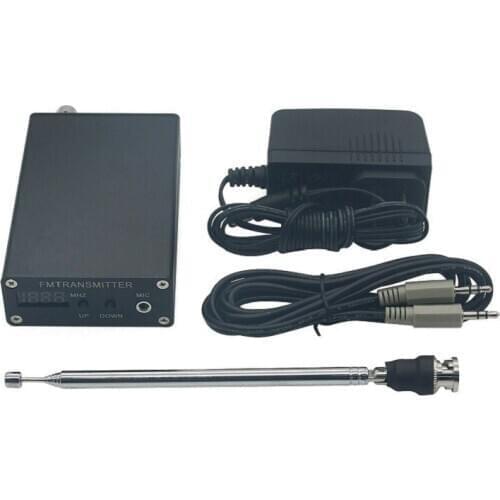 0.5w 87-109MHZ Stereo PLL FM MP3 transmitter Mini Radio Station+ power supply + Antenna