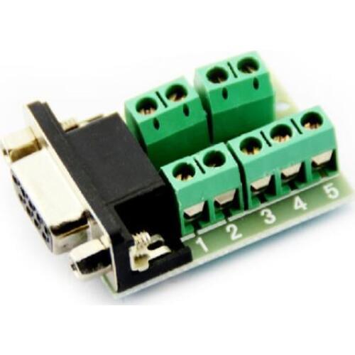1pcs DB9 female adapter signals Terminal module RS232 to Terminal