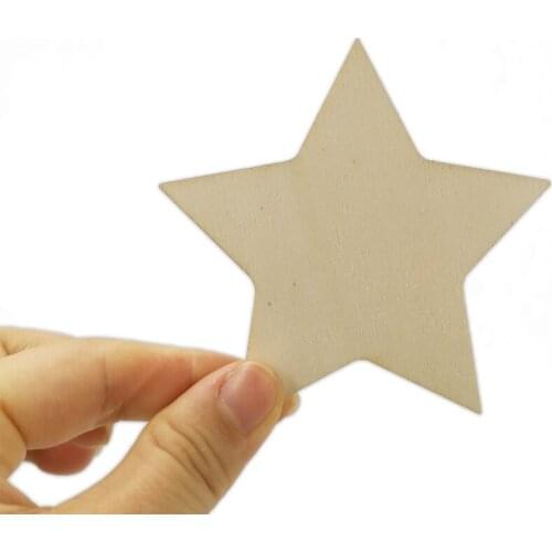 10pcs 80mm Five-pointed Star Pendant Chips Crafts Scrapbooking Supplies Hand-made Graffiti Buttons