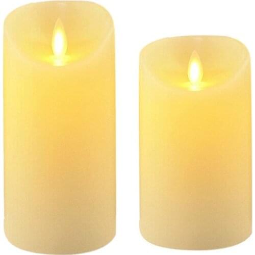 3Pcs Flameless LED Tea Candle Light ,Fake Candle in Bright Warm White and Wave Open for Home Wedding Decoration