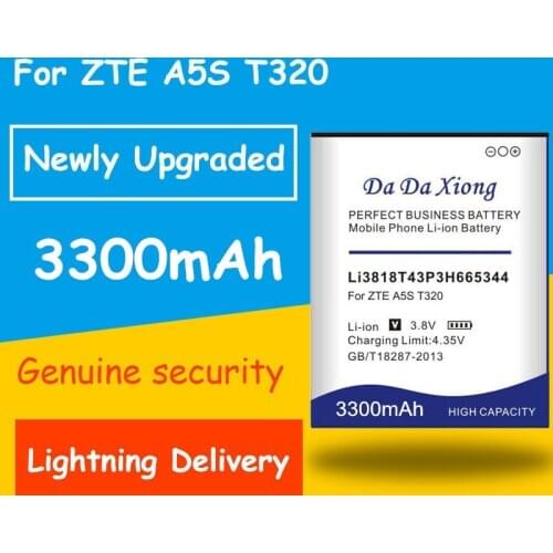 Free shipping 3300mAh Li3818T43P3H665344 Battery for ZTE TWM AMAZING A5S Blade GF3 T320 Replacement batteria