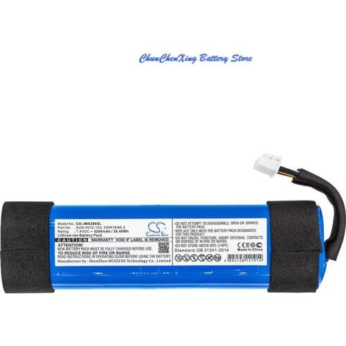 Cameron Sino 5200mAh Battery 2INR19/66-2, SUN-INTE-103 for JBL JBLXTREME2BLKAM, JBLXTREME2BLUAM, Xtreme 2