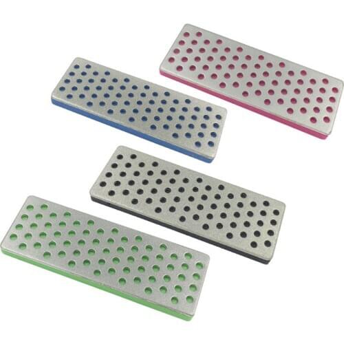 4pcs/Set DMD Diamond Sharpening Hone Set Stone Backing Whetstone Block For Ski Edges Skiing Sharpeners 240 360 500 1000 Grit