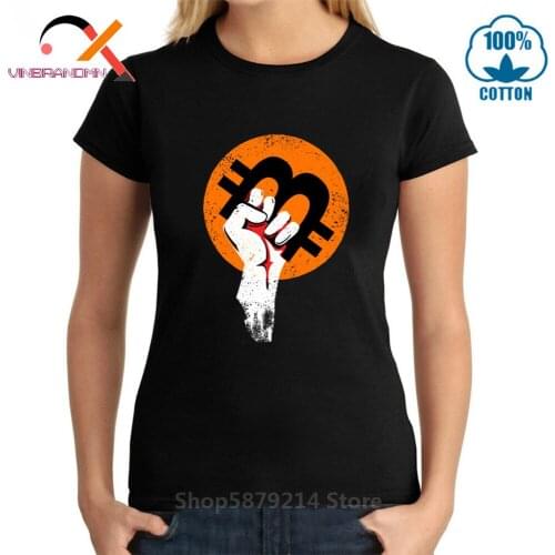 Cryptocurrency is the future Crypto Bitcoin logo woman T-Shirt All cryptocurrencies Bitcoin Revolution T shirt IOTA Bitcoin Tees