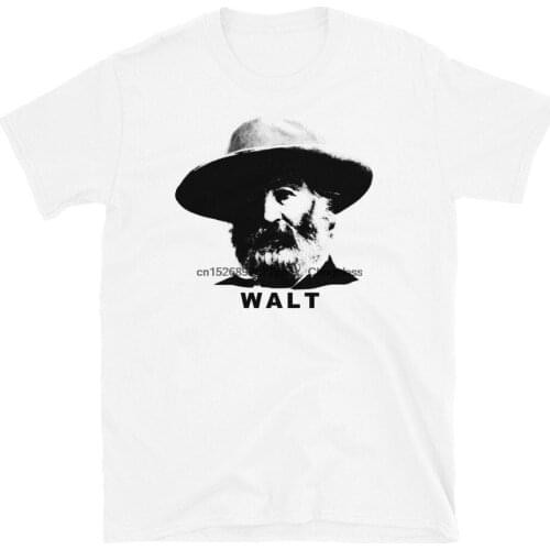 WALT WHITMAN T Shirt Leaves of Grass Humanist Poet Author Writer Tee Shirt