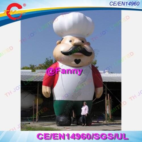 20ft or 26ft inflatable chef , giant inflatable chef for restaurant advertising, outdoor inflatable chef cook for advertising