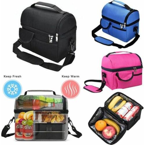 8L Insulated Lunch Bag Work Picnic Adult Kids Food Storage Lunchbox
