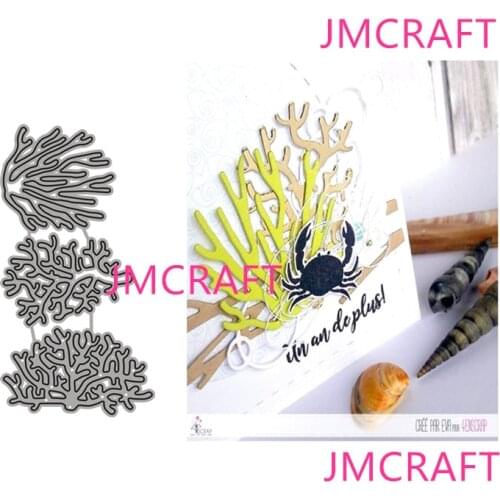 JMCRAFT 2021 New Beautiful Corals In The Sea Metal Cutting Die For Scrapbooking Practice Hands-on DIY Album Card Handmade Tool