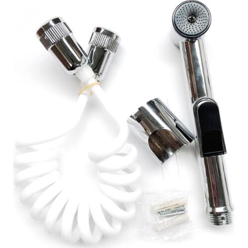 Pressurization Handheld Toilet Shower Head Flushing Nozzle Bidet Hand Sprayer