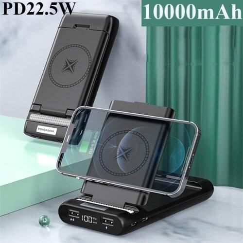 Magnetic Wireless Charger Power Bank 10000mAh PD 22.5W Fast Charging External Battery Powerbank For iPhone 12 Pro Xiaomi Samsung