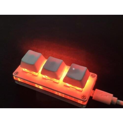 Mini 3key Programming Keyboard USB Shortcut Mechanical Android Keyboard MacOS Working For Wlndows Linux Keyboard Backlight P3I2