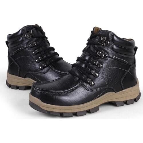 2019 New Winter Plush Waterproof Snow Boots Shoes Warm Winter Mens Sneakers Footwear Fashion Outdoor Ankle Boots Mens Boots