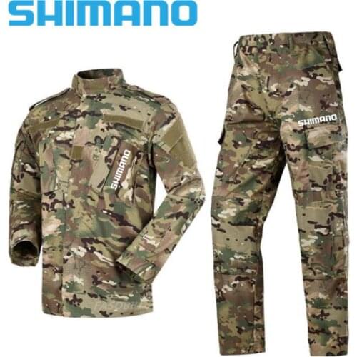 New SHIMANO Suit For Fishing Clothing Tactical Camouflage Fishing Clothes Windproof Durable Thermal Outdoor Clothes Fishing Wear