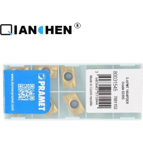 Authentic Original PRAMET S-APMT1604PDER 8230S CNC square shoulder milling cutter insert Ten pieces of a box