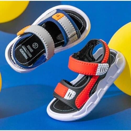 Boys Sandals New 2021 Summer Kids Sandals Fashion Childrens Shoes Non-slip Soft Bottom Casual Beach Children Shoes Outdoor