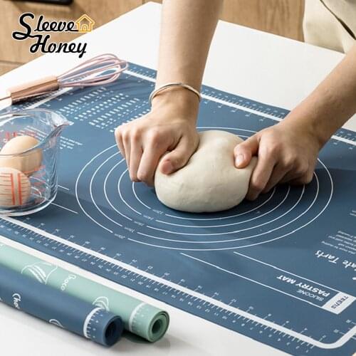 Silicone Baking Mat Kneading Dough Mat Pizza Cake Dough Maker Pastry Kitchen Cooking Grill Gadgets Bakeware Table Mats Pad Sheet