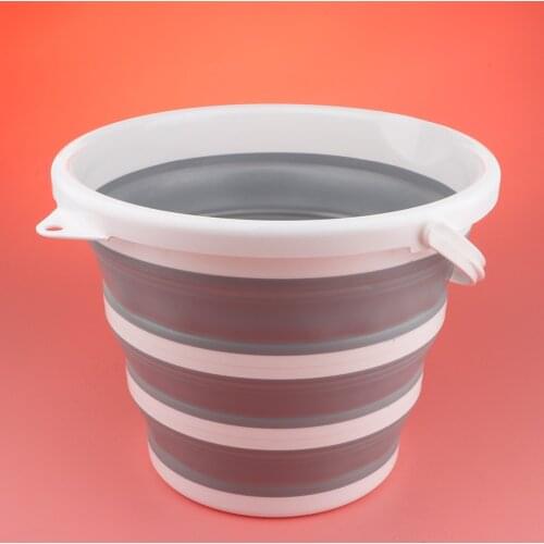 1.5L 5L 10L Folding Water Bucket Upgrade with Reinforce Ring Camping Kitchen Fishing Live Fish Barrels Collapsible Bucket