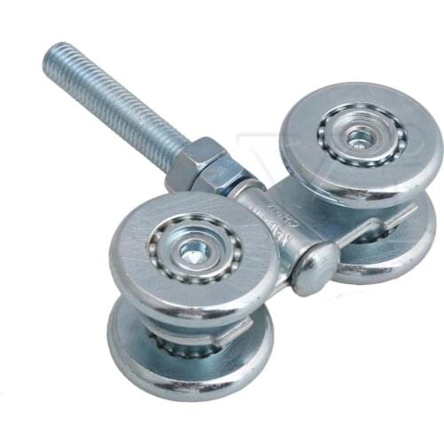 Steel Sliding Track Roller Hanging Barn Door Rail Trolley Wheel H3-3