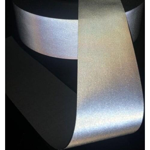 High Visibility Silver Reflective Strip DIY Sewing Fabric For Garment Vest Bag ,Reflection Warning Safety Tape