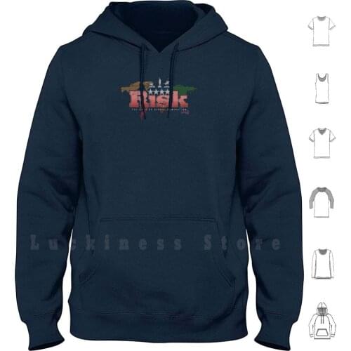 Risk hoodies long sleeve Risk Game Board World Domination Entertainment Board Game War Battle Competition Gaming