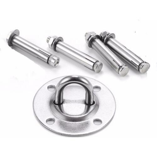 Stainless Steel U Ceiling Anchor Yoga Hammock Wall Mount Anchor Hooks Aerial Ceiling Swing Hanging Kit