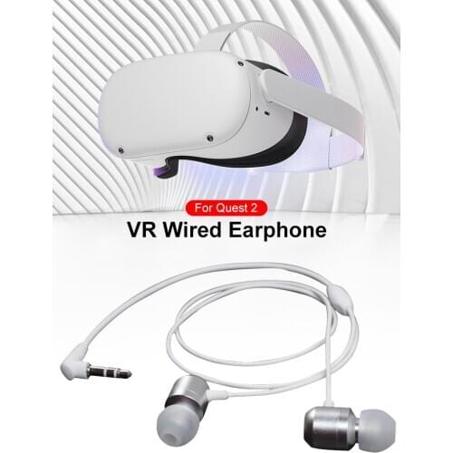 High Quality VR Earphones Ear-in Earphone For Oculus Quest 2 Gaming Headsets Unique Earhook Earpieces For Quest 2 VR Accessories