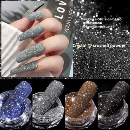 0.2g Crystal Crushed Powder 3D High Quality Broken Glass Fashion Charm Gravel Glitter Rhinestone DIY Nail Accessories Decoration