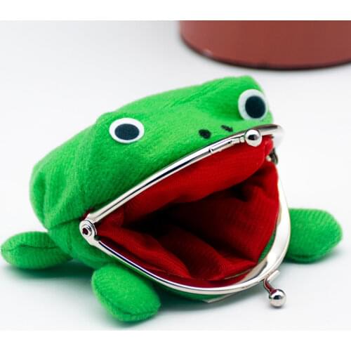 1PCS Selling Frog Wallet Anime Cartoon Wallet Coin Purse Manga Flannel Wallet Cute Purse Coin Holder Best price