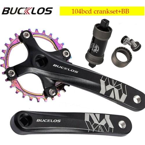 104BCD crank 170mm Crankset 30T 32T 34T 36T 38T Sprocket with Bottom Bracket Mountain Bicycle Crank set Accessories