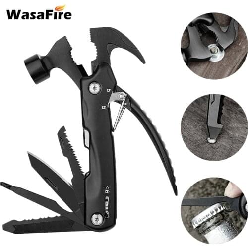13 In 1 Camping Multi Tools Multifunction Claw Hammer Outdoor Survival Gear Folding Pocket Plier Rescue Pocket Tool Dropshipping