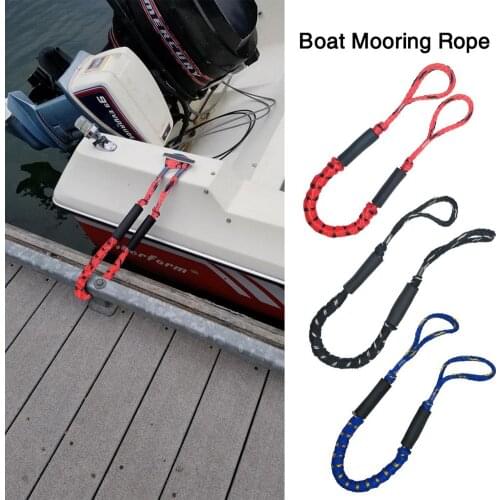 2pcs Kayak Dock Mooring Lines Practical Mooring Ropes Nylon Docking Ropes Bungee Cord Dockline Boats Kayak Accessories