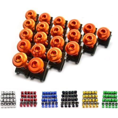 20x High quality 6MM Motorcycle Accessories Fairing body work Bolts FOR YAMAHA Ducati 1198 S Honda CBR 1000 RR Kawasaki Z750 KTM