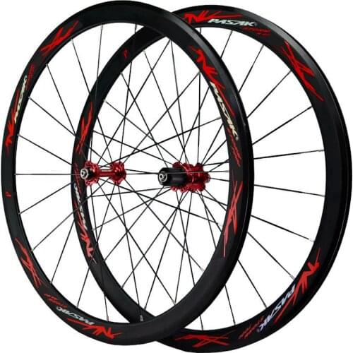 40mm Flat Bar Ultra Light Peilin Bearing Road Wheel Set 700C Road Wheelset Supports 7-12 Speed C/V Brake Bicycle Accessories