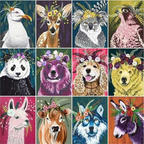 Animal Padna Diamond Painting Accessories Graffiti Dog Art Paint Diy Full Drills 5D Jewel Cross Stitch Painting Mosaic