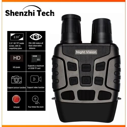 Night Vision Binoculars with Video Recording nfrared Digital Hunting Telescope Night Vision Device HD Hunting Binoculars