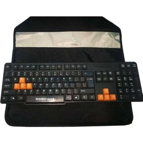 Big Size 15" Notebook Radiation Signal Isolator Bag Radiation Jammer & Anti Tracking Anti-Spy Secret Keeper Anti-Scan Card Sleev