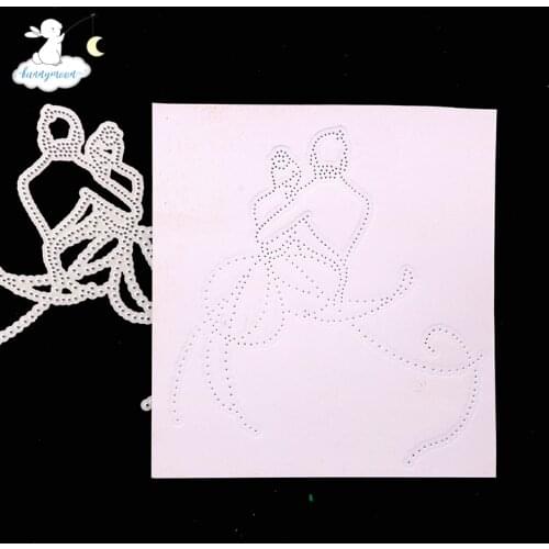 Bunnymoon 2020 wedding Couple Metal Cutting Dies Embossing Scrapbooking Stencil Craft Cut Dies For DIY Card Handmade